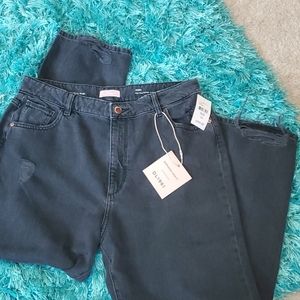 nwt women's dl1961 Jerry black distressed jeans 33